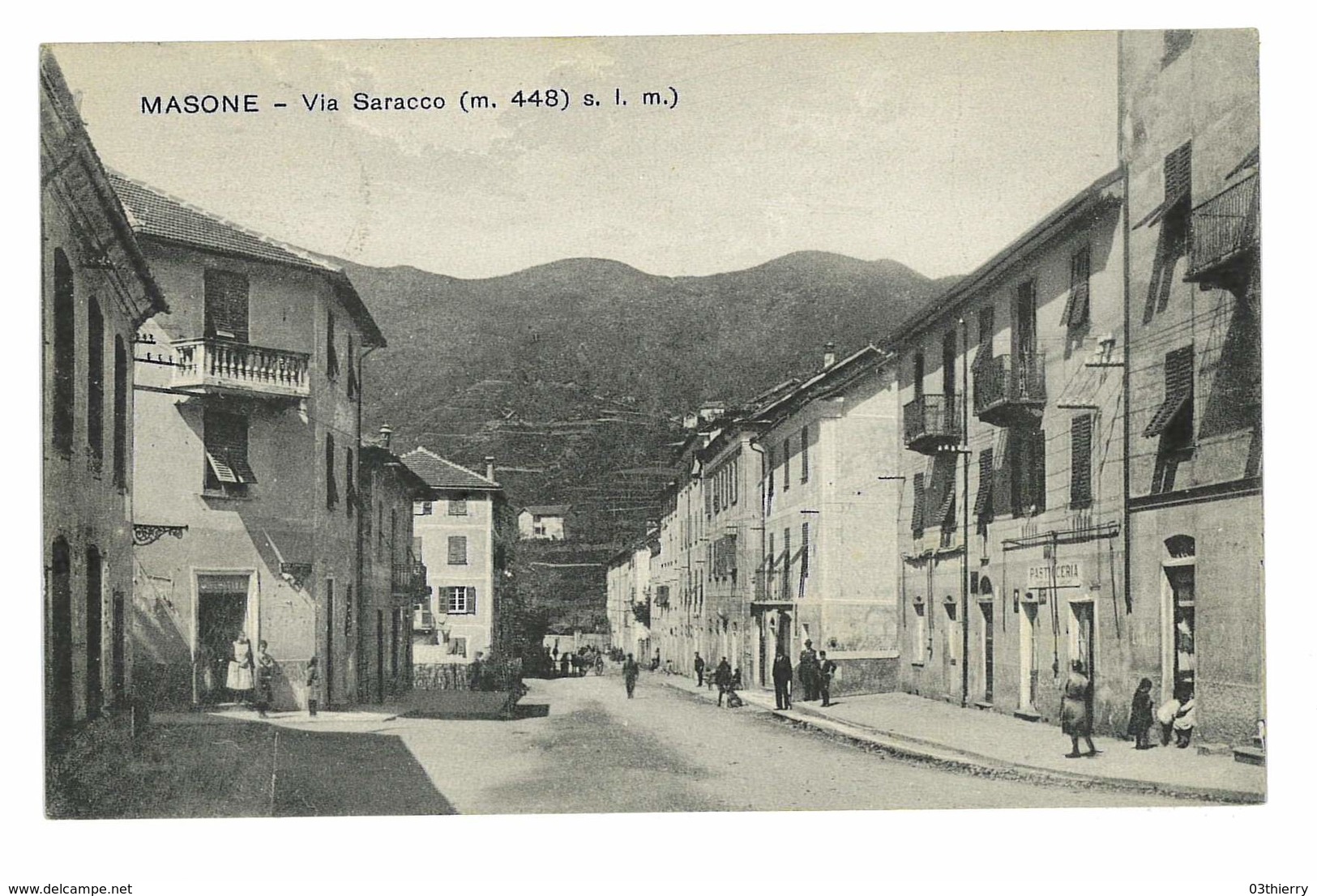 CPA ITALIE MASONE VIA SARACCO - Autres & Non Classés