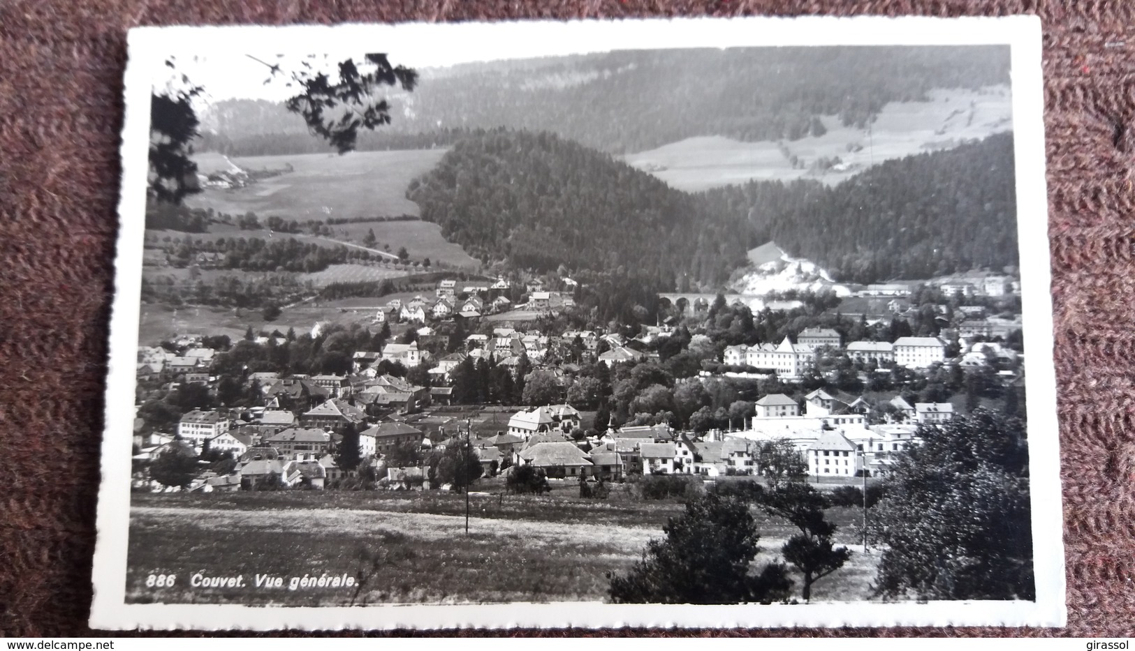 CPSM COUVET SUISSE VUE GENERALE ED DERIAZ  1954 - Couvet