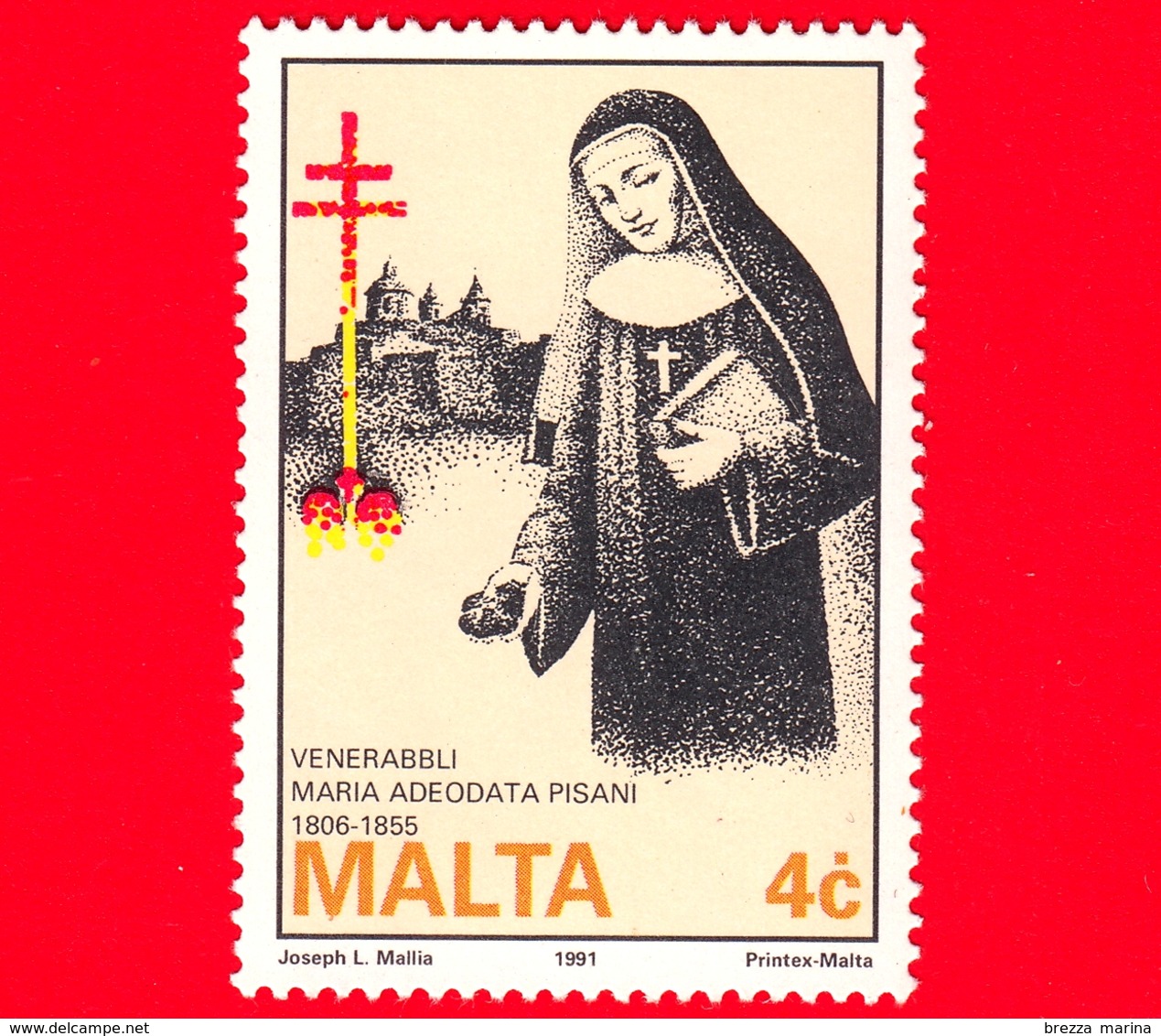 Nuovo - MNH - MALTA - 1991 - 185 Anni Della Nascita Della Venerabile Badessa Maria Adeodata Pisani - 4 C - Malta