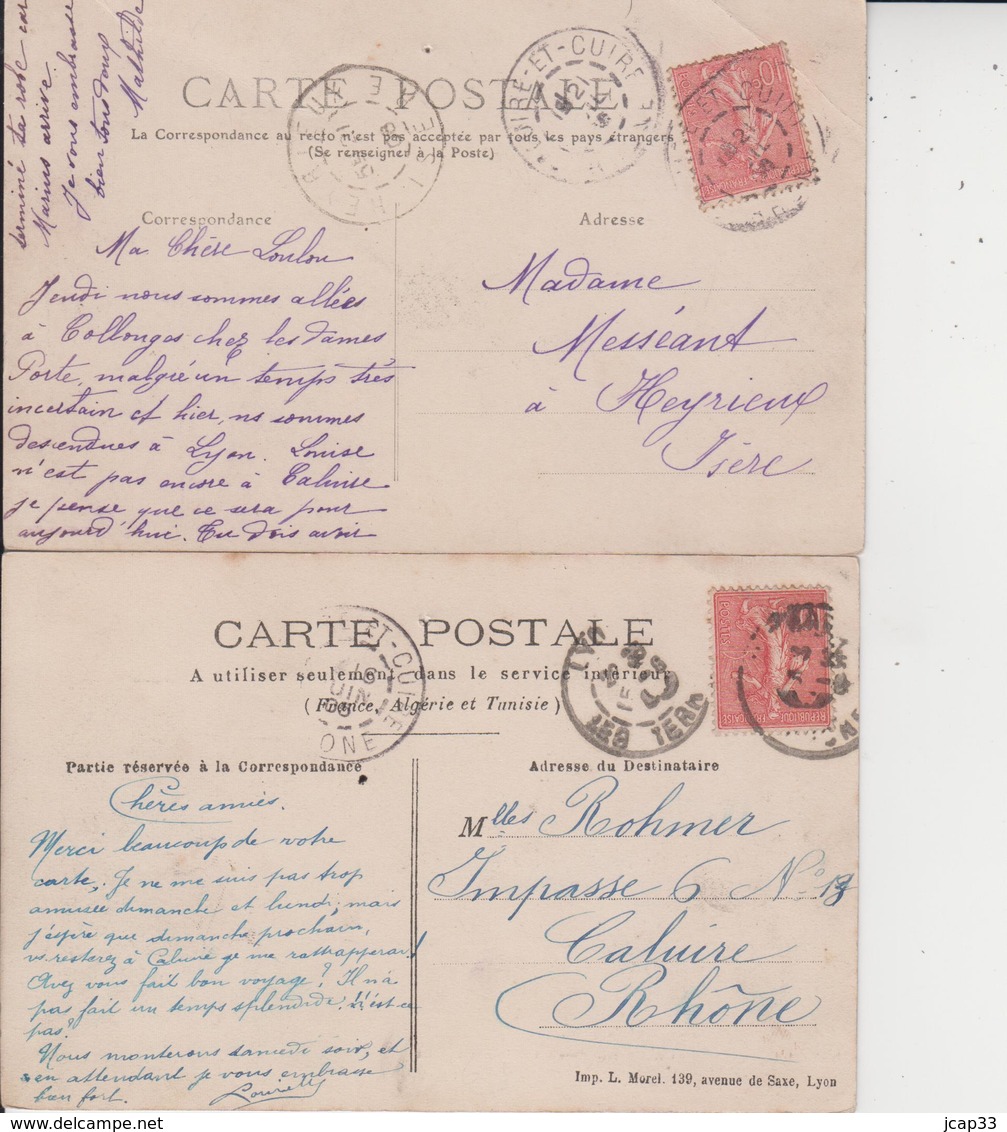 69 CALUIRE  -  LOT DE 6 CARTES  - - Caluire Et Cuire