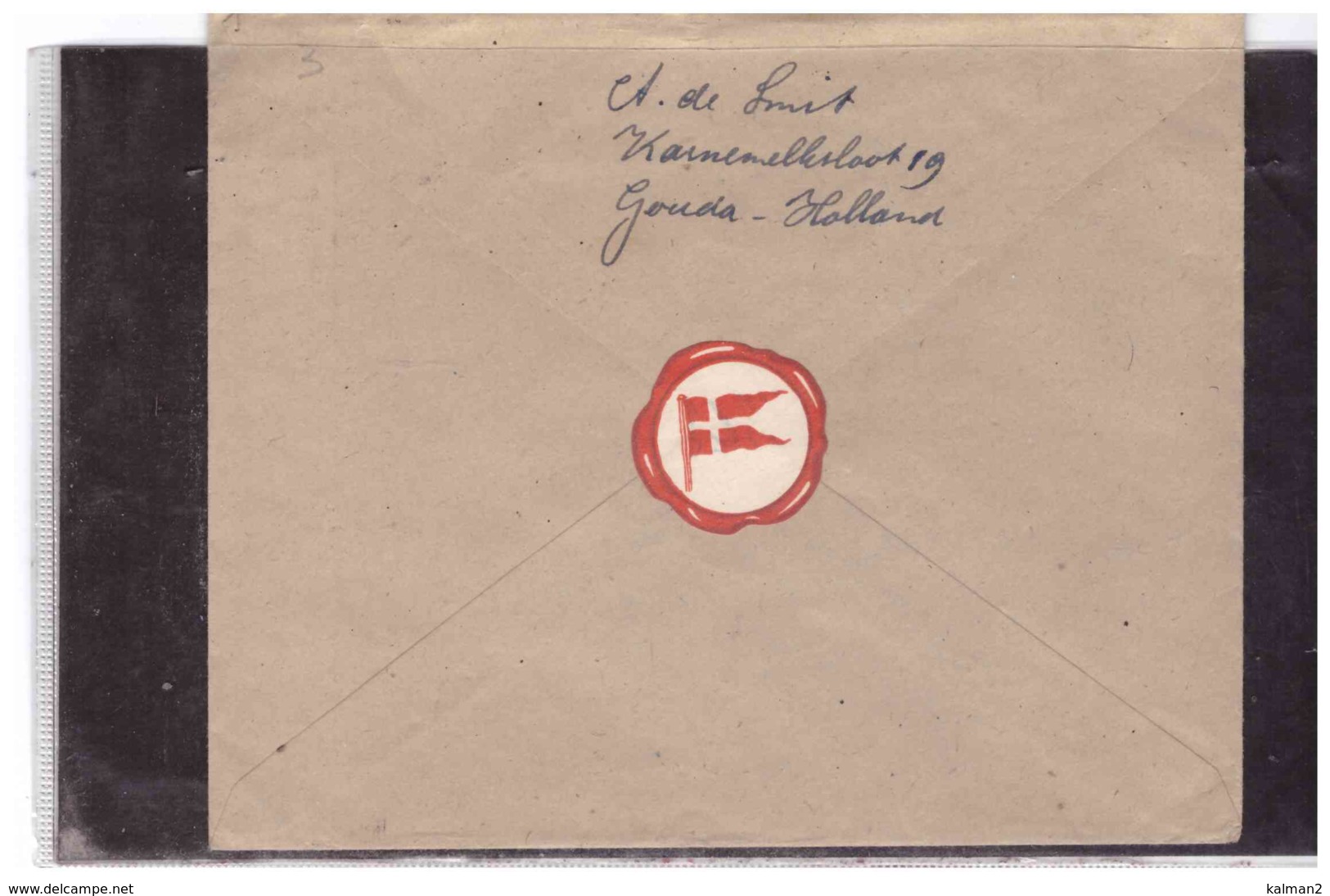 TEM11078  -   GOUDA  16.8.1948    /    COVER WITH INTERESTING POSTAGE   (   ESPERANTO   ) - Marcophilie