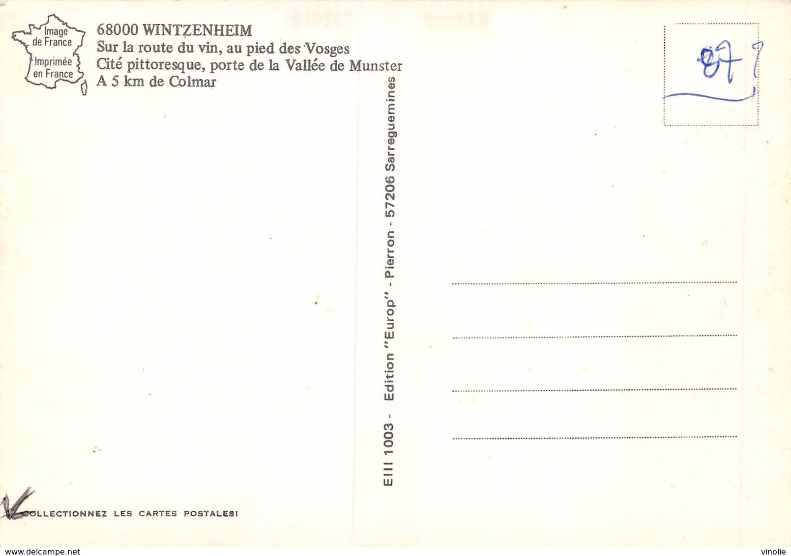 MO-20-851 : WINTZENHEIM. VUE AERIENNE - Wintzenheim