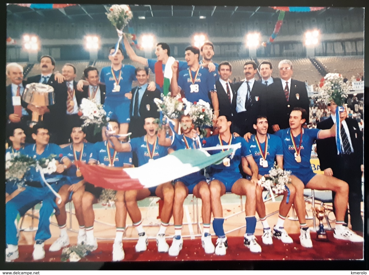 La Nazionale Italiana Campione Del Mondo 1994 Carte Postale - Volleybal