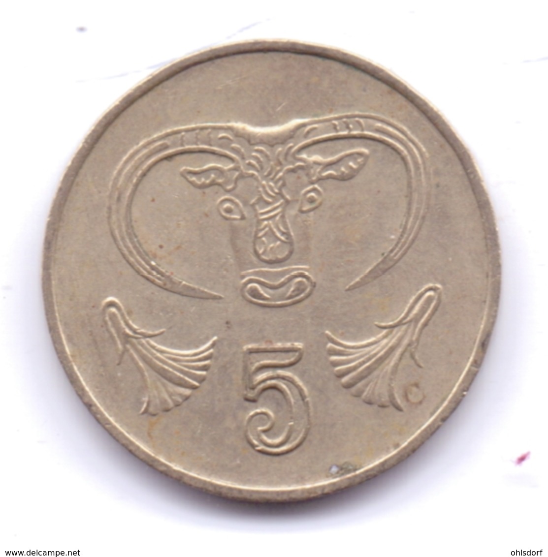 CYPRUS 1985: 5 Cents, KM 55.2 - Chipre