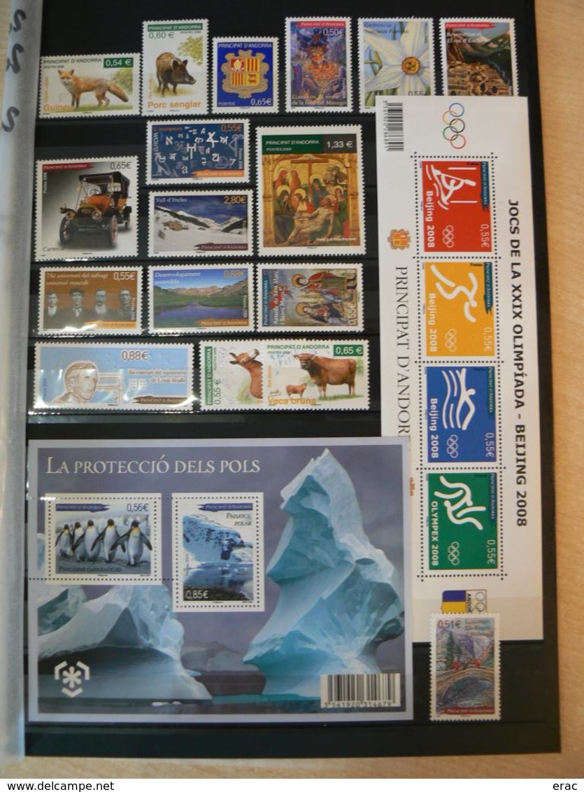 Andorre - Timbres De 2008 à 2011 - Neufs ** - Valeur Faciale = 50 € - Description - Nuovi