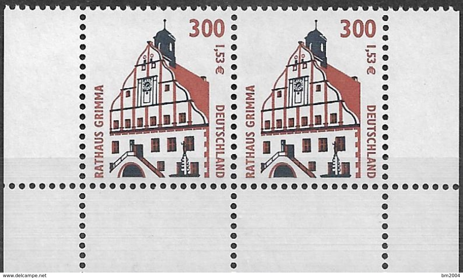 2000 Allem. Fed. Deutschland   Mi. 2141 **MNH  Sehenswürdigkeiten : Rathaus, Grimma - Neufs