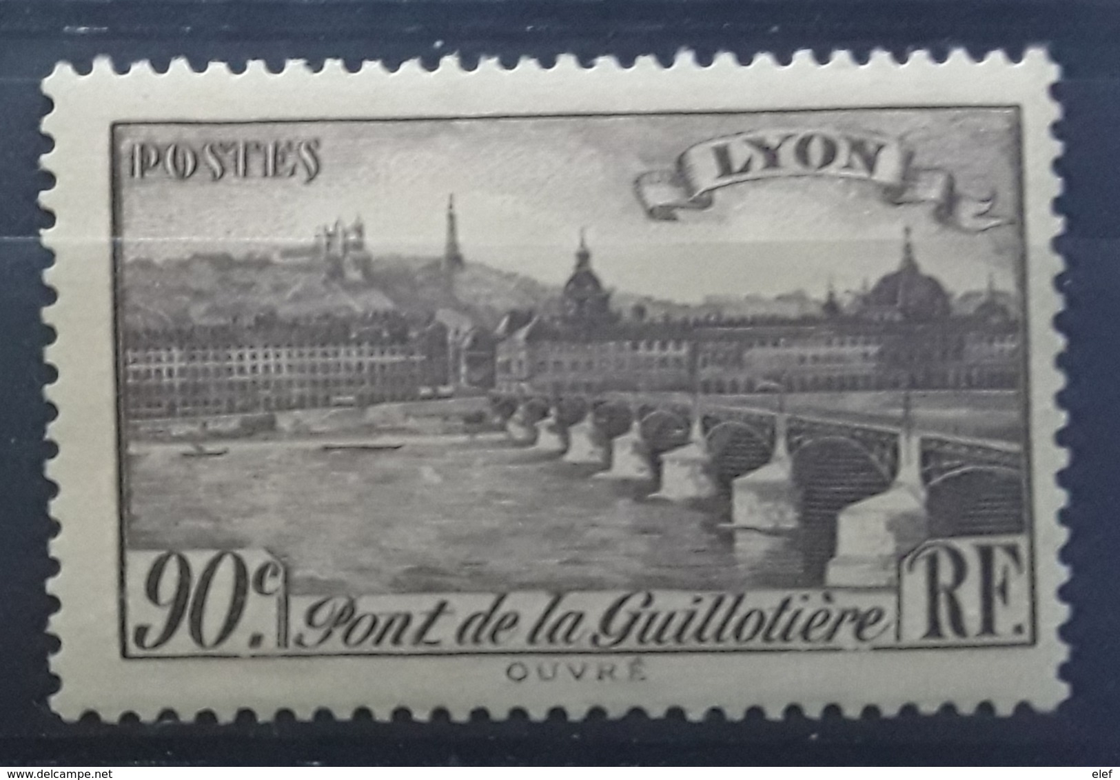 France 1939, Yvert No 450 , Pont De La Guillotiere , Lyon , 90 C , Neuf ** MNH TB - Unused Stamps