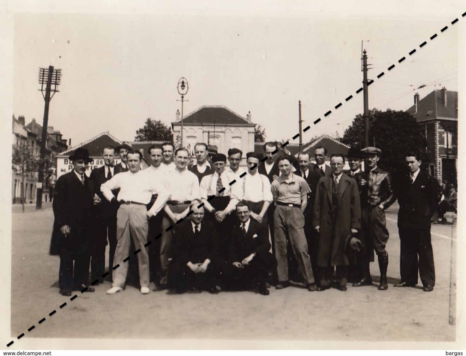 Photo équipe Avant Le Championnat De Balle Pelote Du C.I.C. à Uccle Fort Jaco Juin 1935 - Sports