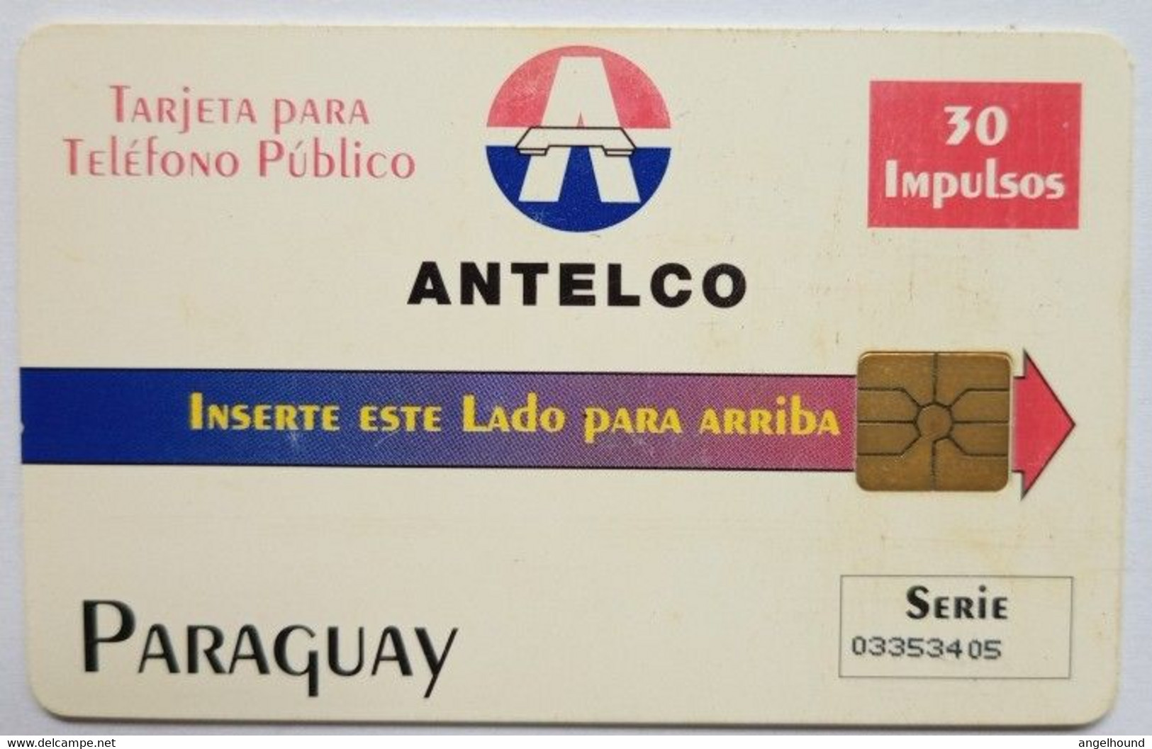 Paraguay Chip Card 30 Units Antelco - Paraguay