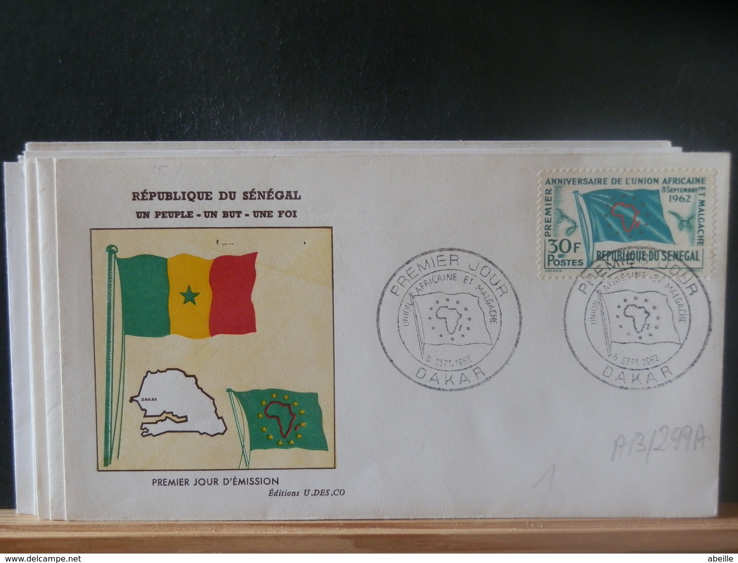 A13/299A  FDC SENEGAL  VENTE RAPIDE A 1 EURO - Senegal (1960-...)