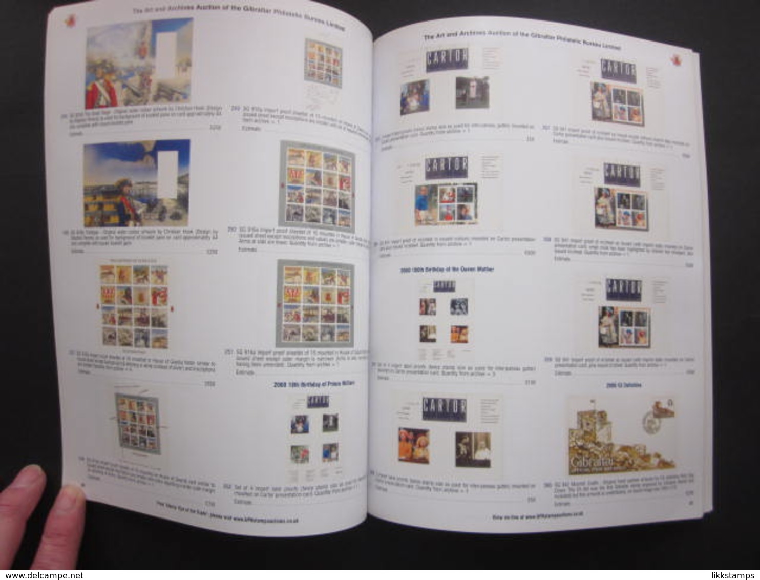 GIBRALTAR PHILATELIC BUREAU ART & ARCHIVES AUCTION CATALOGUE 27th OCTOBER 2009 #L0163 - Cataloghi Di Case D'aste