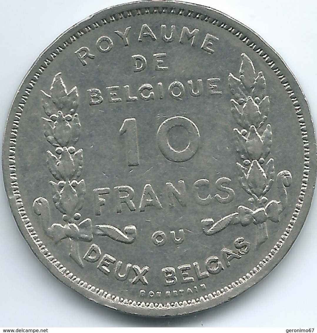 Belgium - Albert I - 1930 - 5 Francs / 2 Belga - Centennial Of Belgian Independence - KM99 - 10 Francs & 2 Belgas