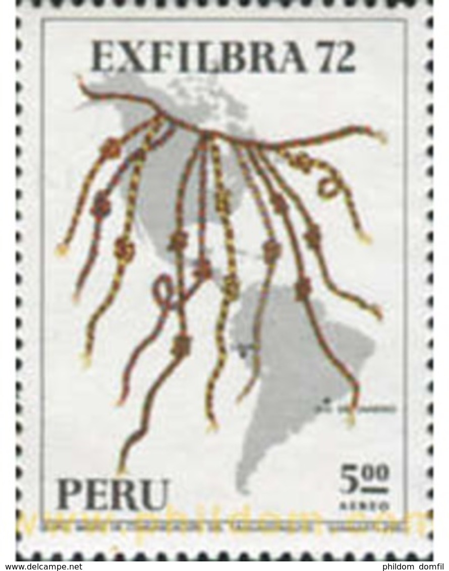 Ref. 352190 * MNH * - PERU. 1972. 	PHILATELIC EXHIBITION - EXFILBRA-72	 . EXPOSICION FILATELICA - EXFILBRA-72 - Esposizioni Filateliche