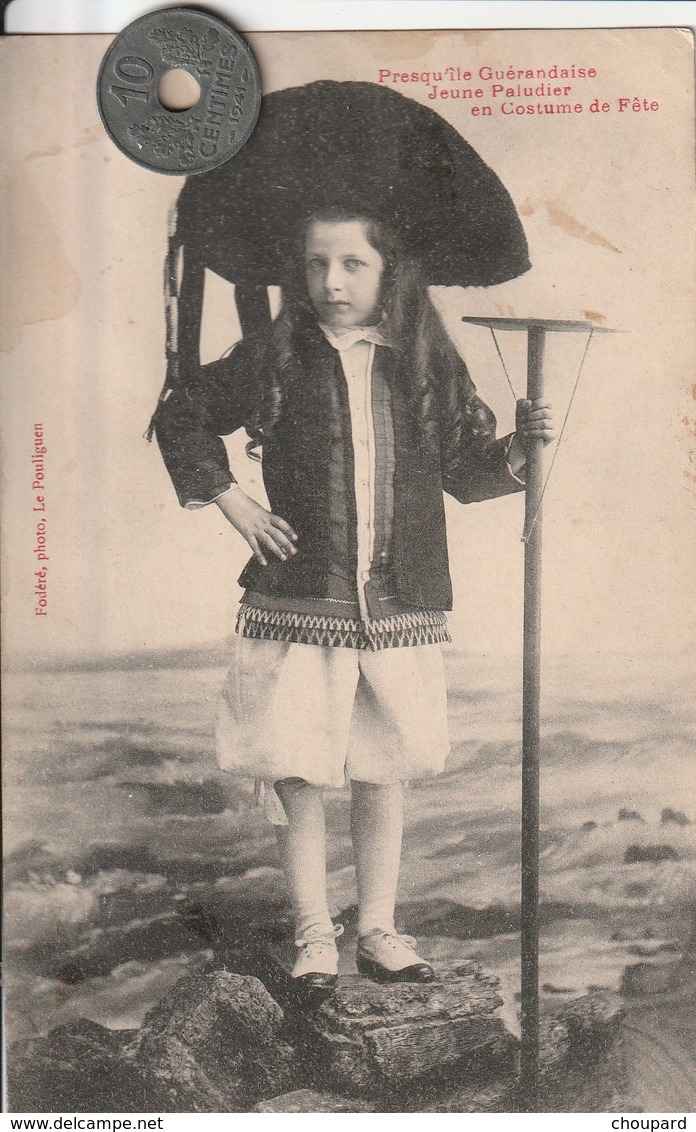 44- Carte Postale Ancienne De La Presqu'ile  Guérandaise     Jeune Paludier En Costume De Fète - Personnages