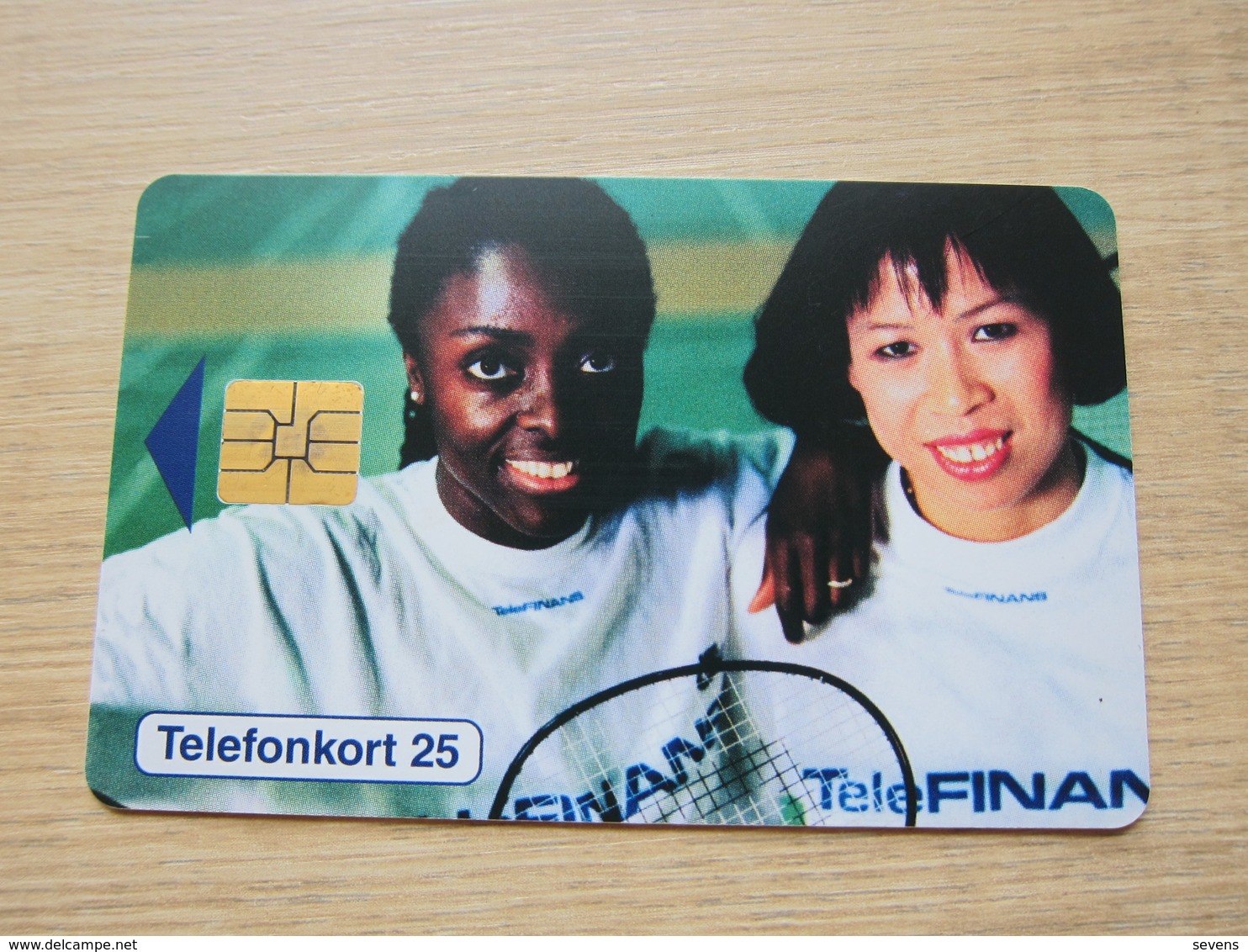 25 Markeringar Chip Phonecard, Badminton Players, 4000 Pieces,used - Sweden