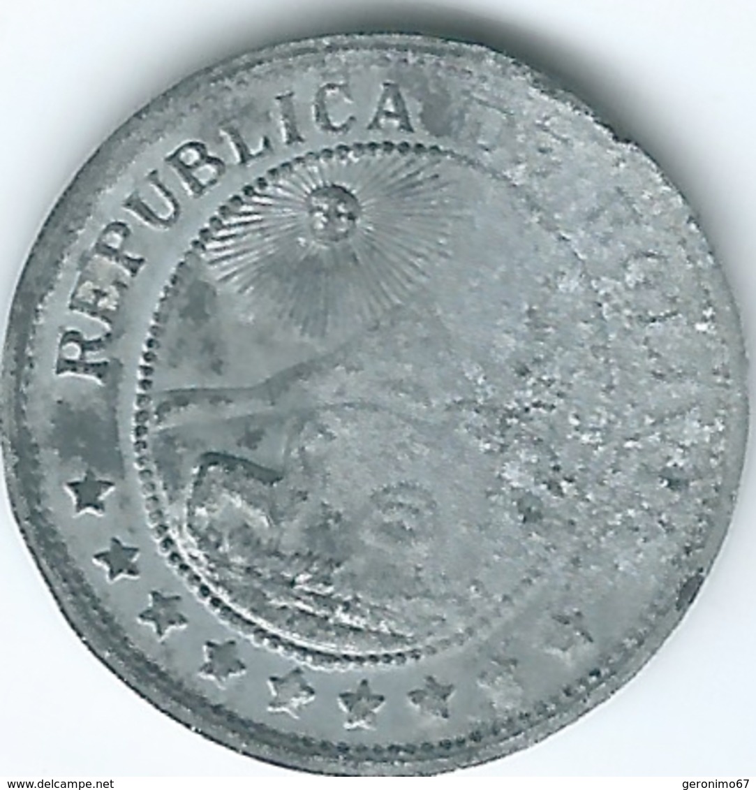 Bolivia - 10 Centavos - 1942 - KM179a - Zinc - Bolivie