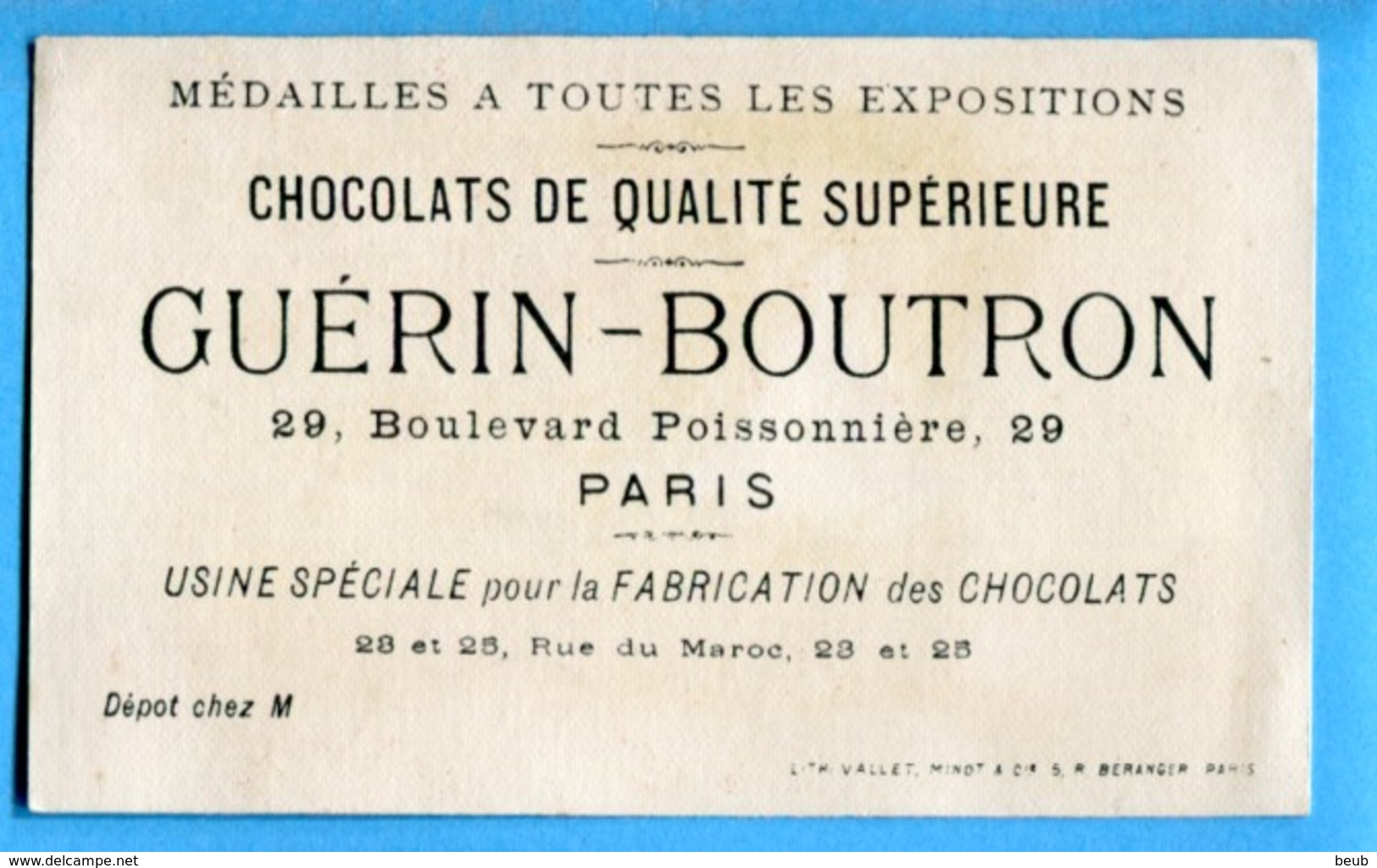 T - Chromo - Chocolat Guérin-Boutron : Le Tournoi - Guerin Boutron