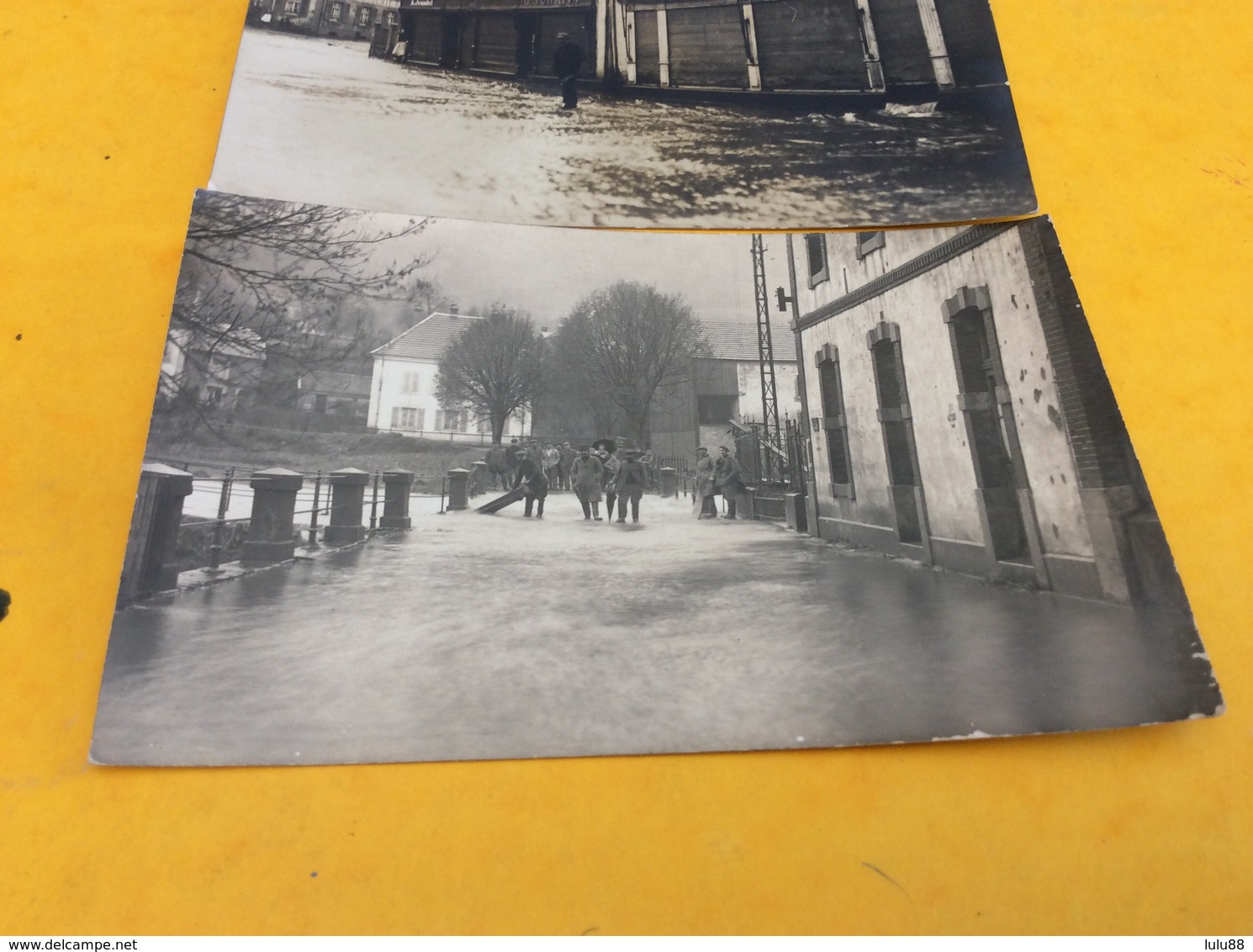 MOYENMOUTIER  ♥️ 2 Cartes Photos Sur. Inondations De 1919 - Autres & Non Classés