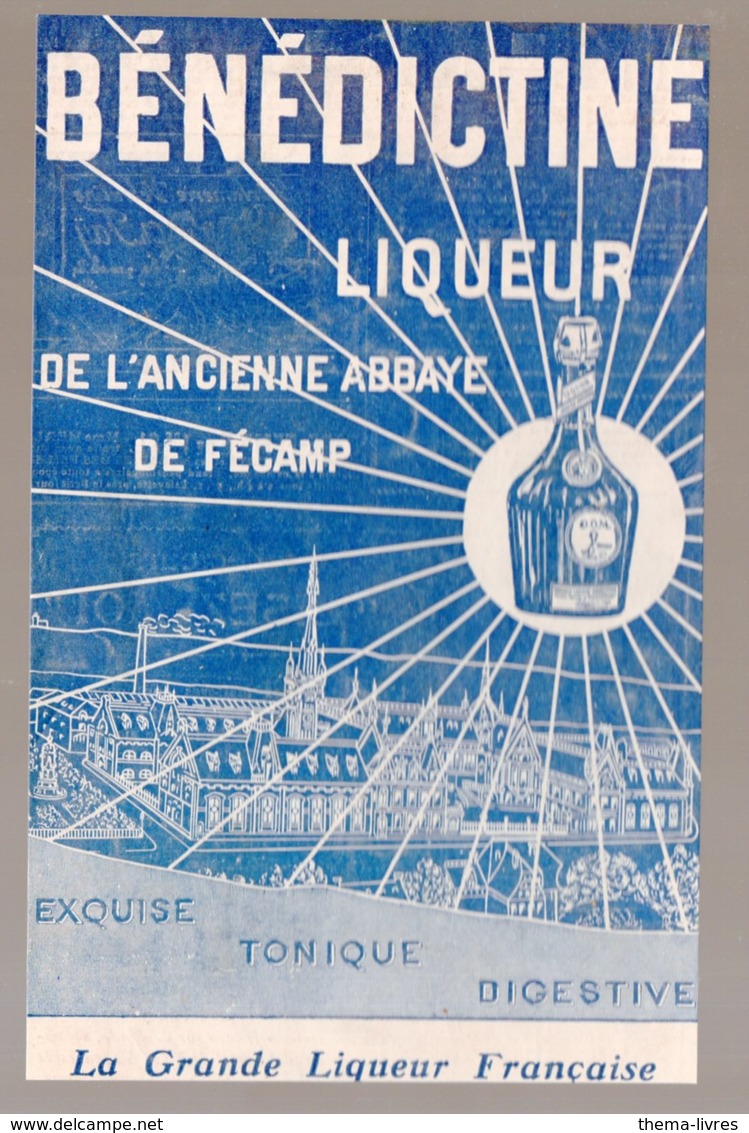 Publicité  Collée Sur Carton BENEDICTINE LIQUEUR   (M0164) - Advertising
