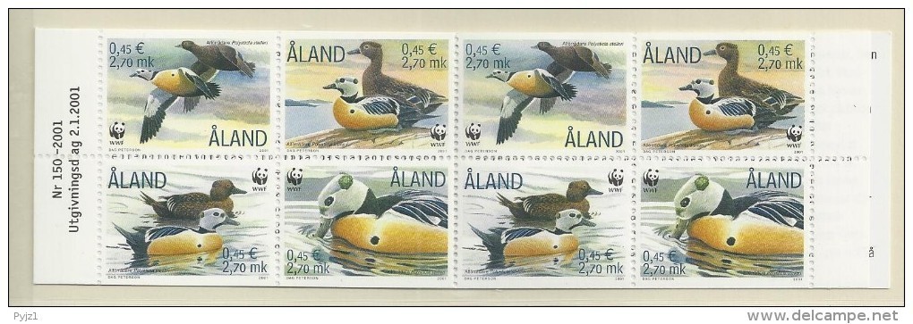 2001 MNH Aland  Booklet, Postfris - Aland