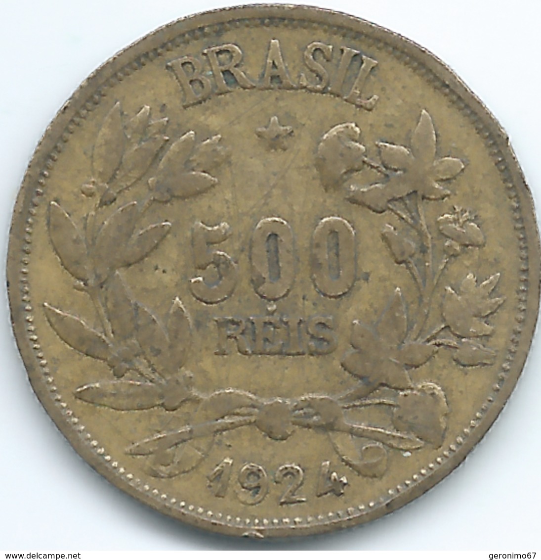 Brazil - 1924 - 500 Réis - KM524 - Brasile