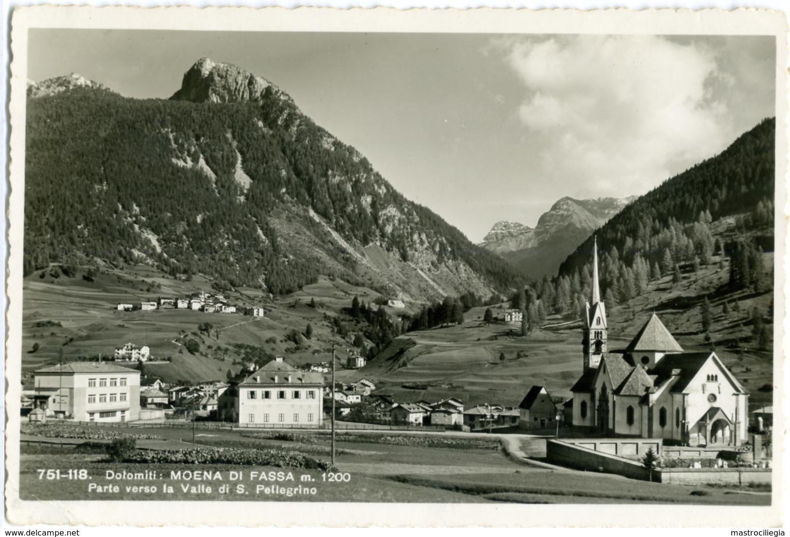 MOENA  TRENTO  Val Di Fassa  Verso Valle Di San Pellegrino - Trento