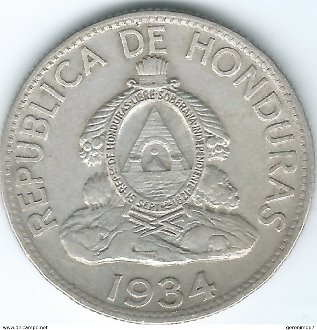 Honduras - 1 Lempira - 1934 - KM75 - Honduras