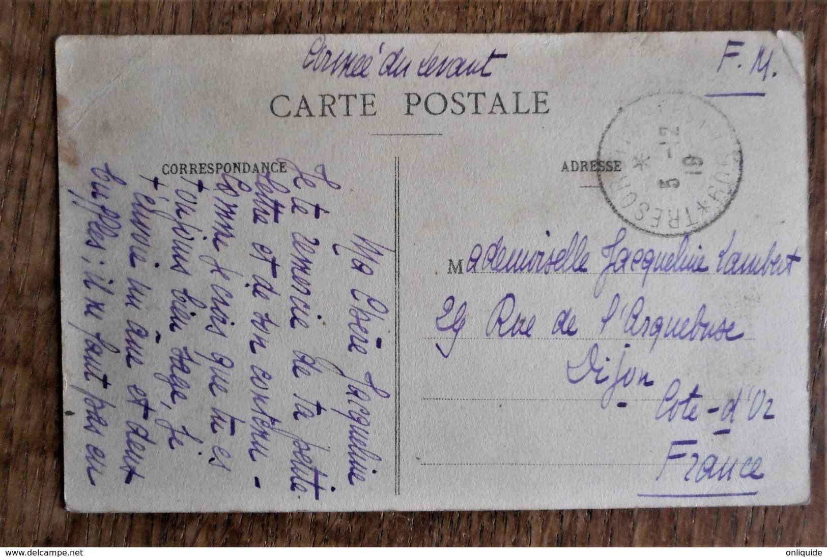 Carte Postale Ancienne : Mission Des P. P. Capucins - Arménie - Battage Du Blé (armée Du Levant - 1919) - Arménie