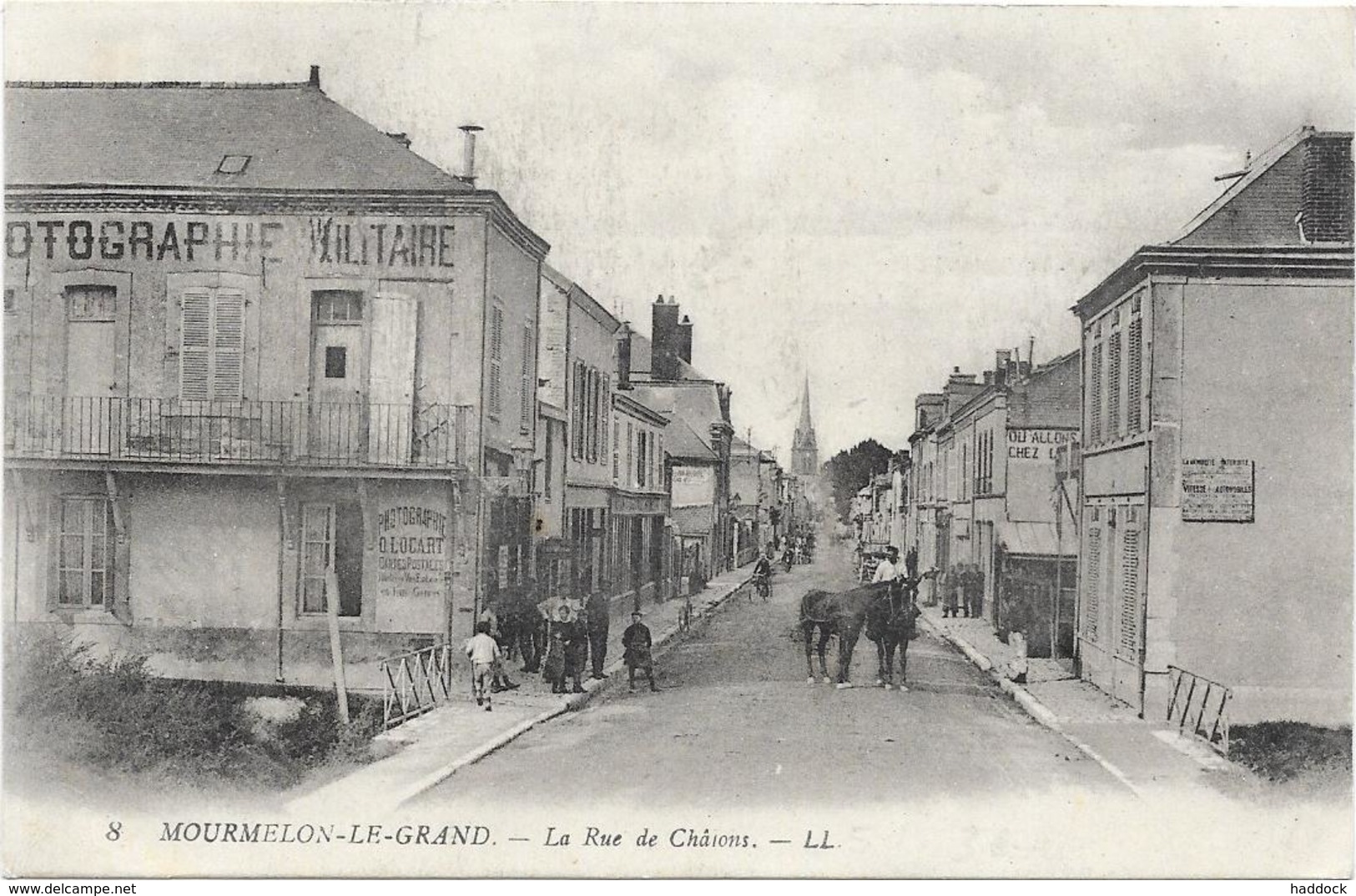 MOURMELON LE GRAND : LA RUE DE CHALONS - Mourmelon Le Grand