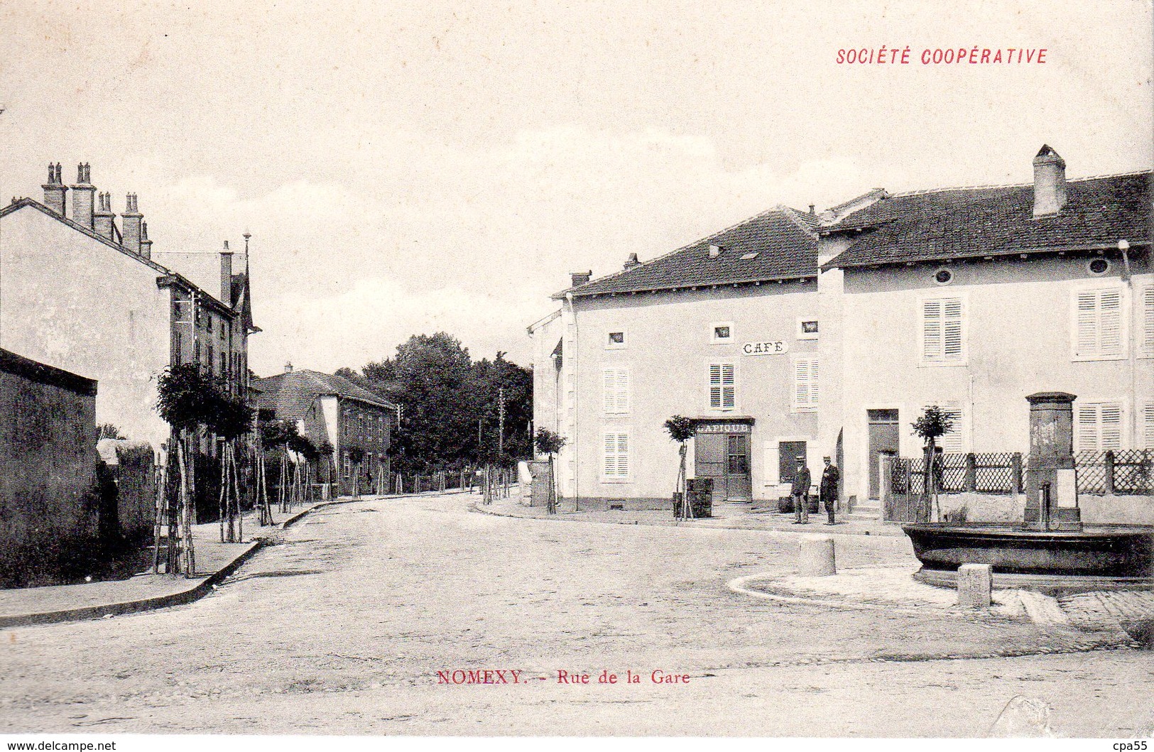 NOMEXY  -  Rue De La Gare  -  Société Coopérative  -  Fontaine - Nomexy