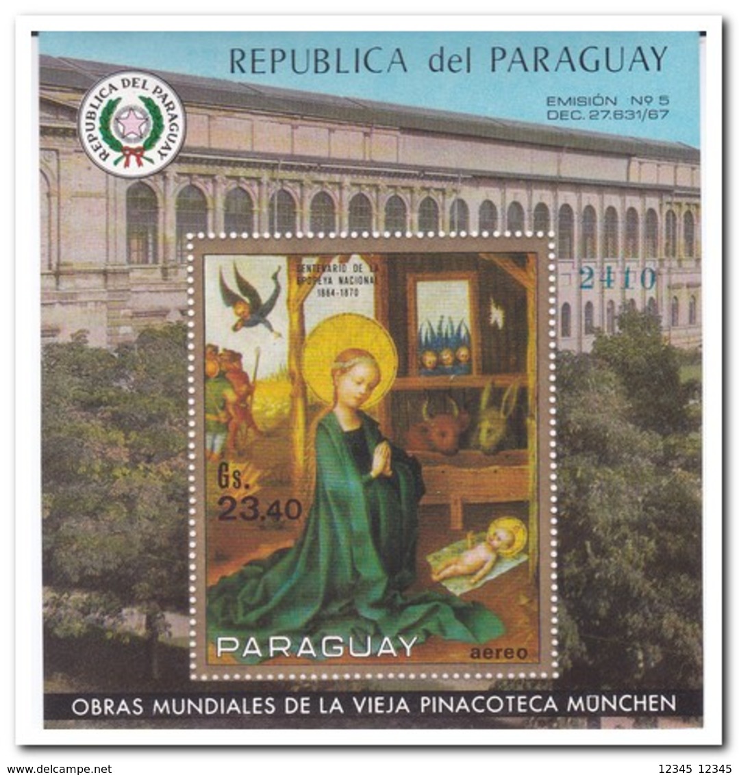 Paraguay 1970, Postfris MNH, Paintings - Paraguay