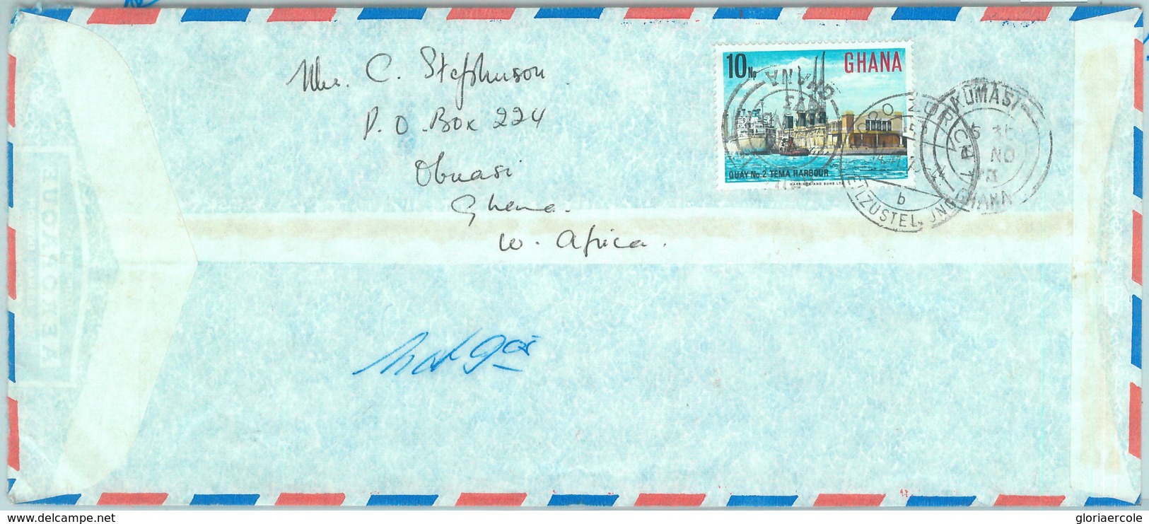 84376 - GHANA - Postal History - COVER To SWITZERLAND 1973 - BIRDS Orchids FISH - Ghana (1957-...)