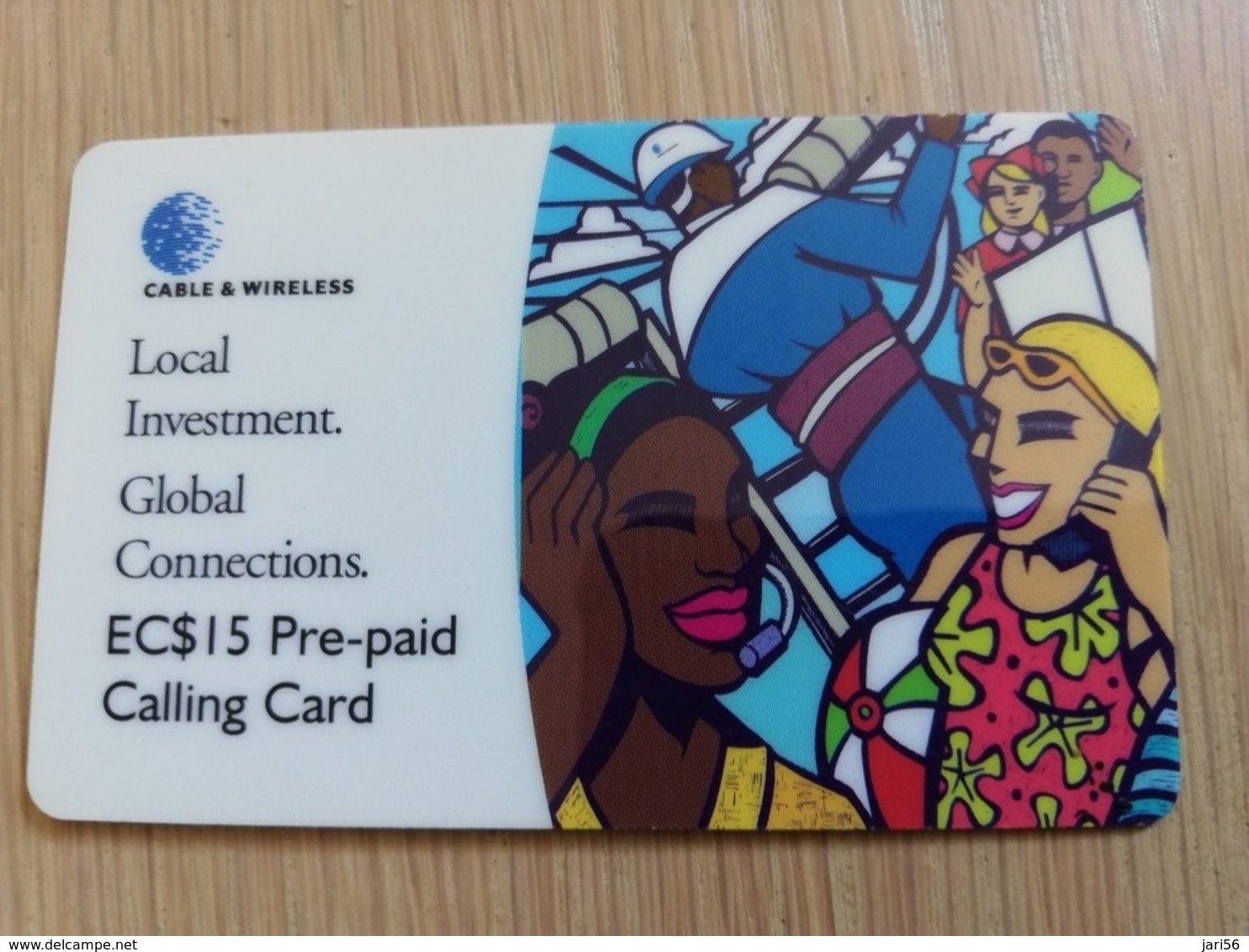 ST VINCENT & GRENADINES   $15,- ONE TEAM ONE VOICE STV-P1  Prepaid (R)   Fine Used Card  ** ** - St. Vincent & Die Grenadinen