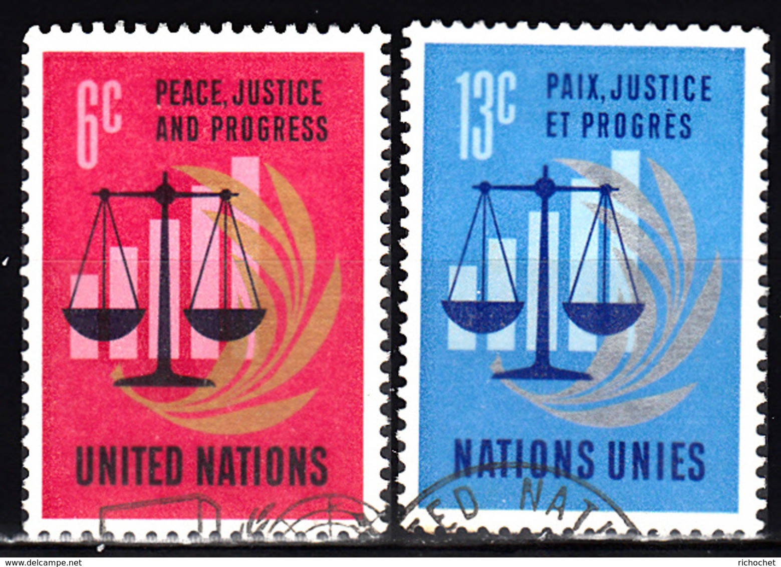 Nations Unies New York  206 à 207 ° - Used Stamps