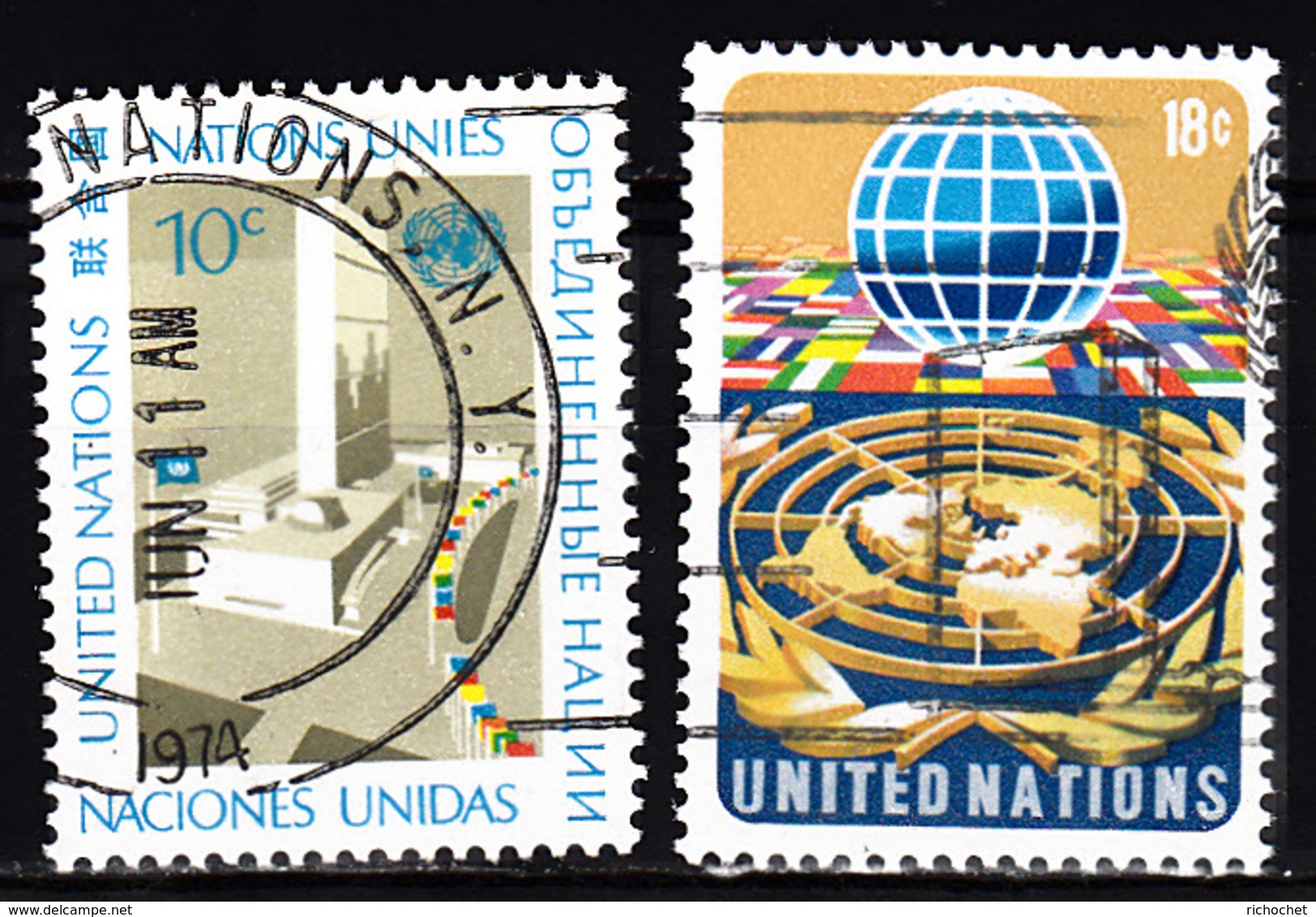 Nations Unies New York  242 à 244 ° - Used Stamps