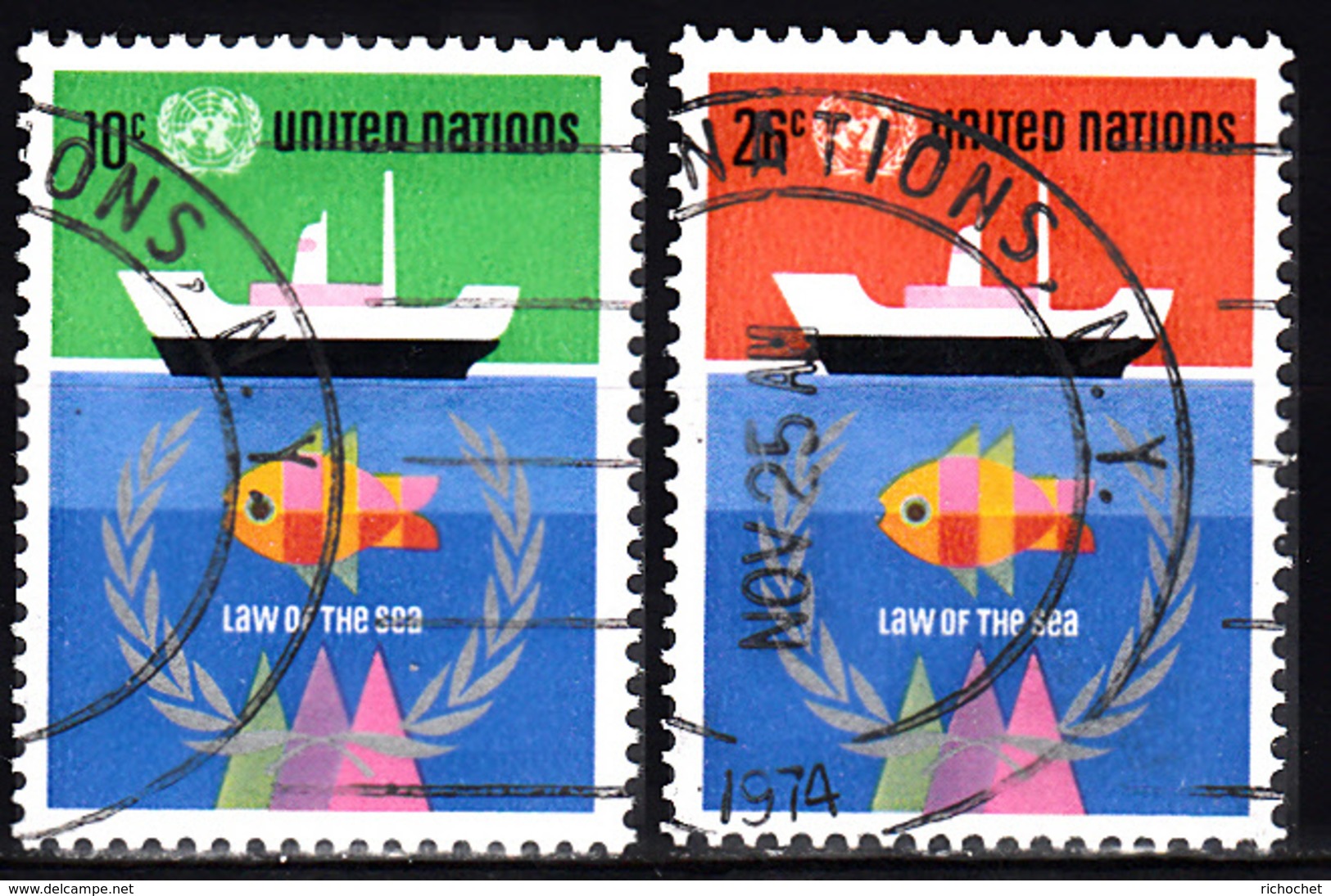 Nations Unies New York  247 à 248 ° - Used Stamps