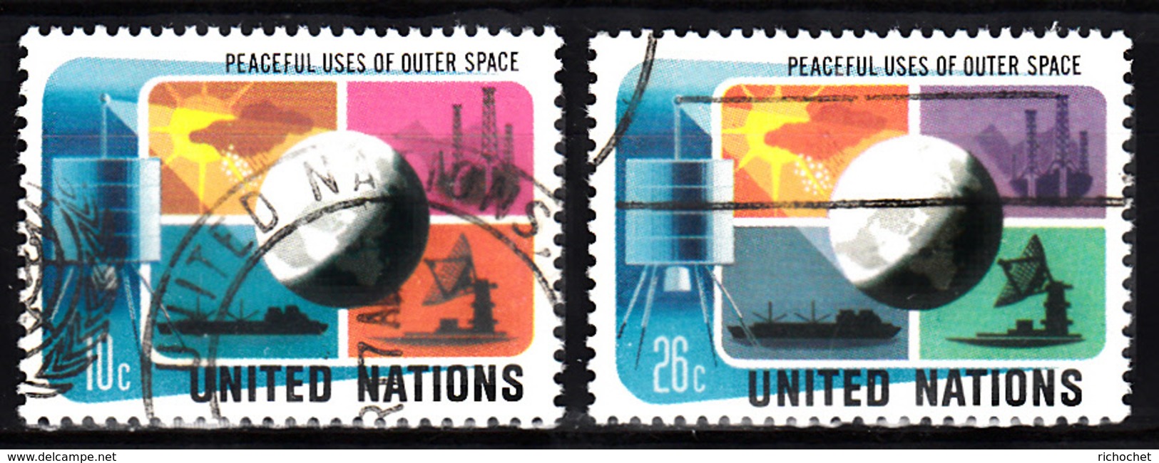 Nations Unies New York  249 à 250 ° - Used Stamps