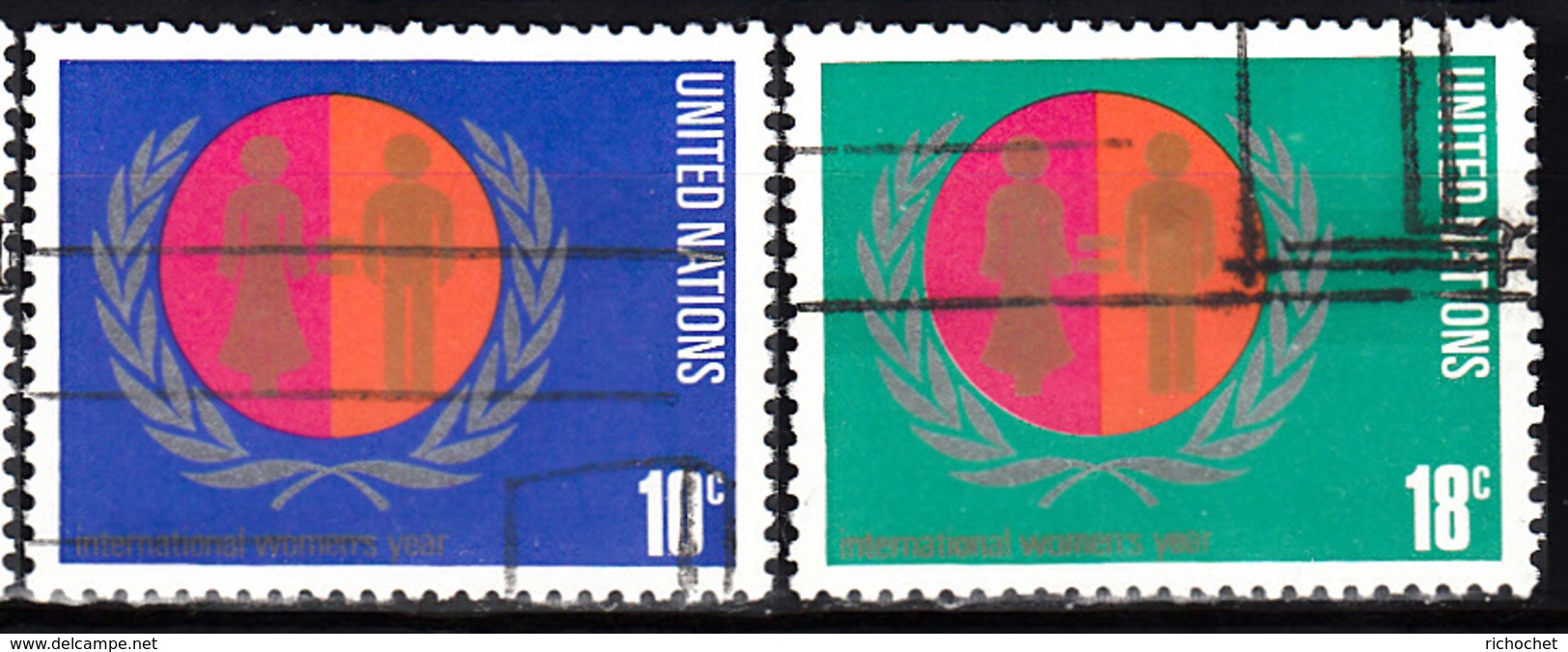 Nations Unies New York  251 à 252 ° - Gebruikt