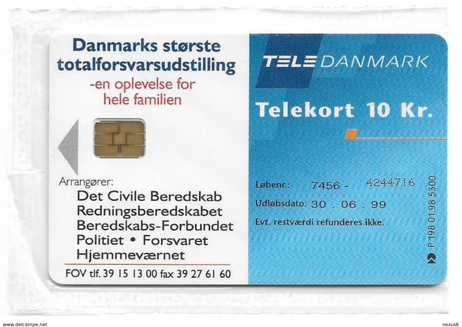 Denmark - Tele Danmark (chip) - Action 98 - TDP198 - 10.1998, 5.300ex, 10kr, NSB - Denemarken