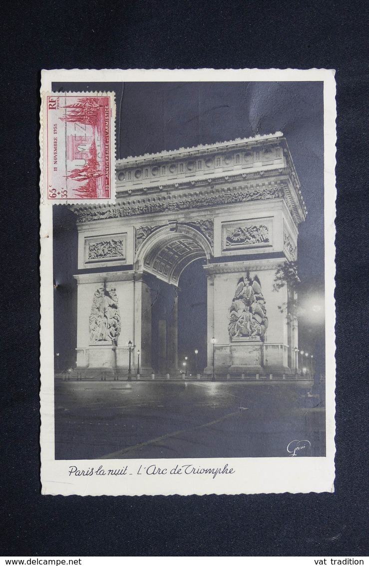 FRANCE - Carte Maximum En 1938 - Arc De Triomphe - L 62115 - 1930-1939