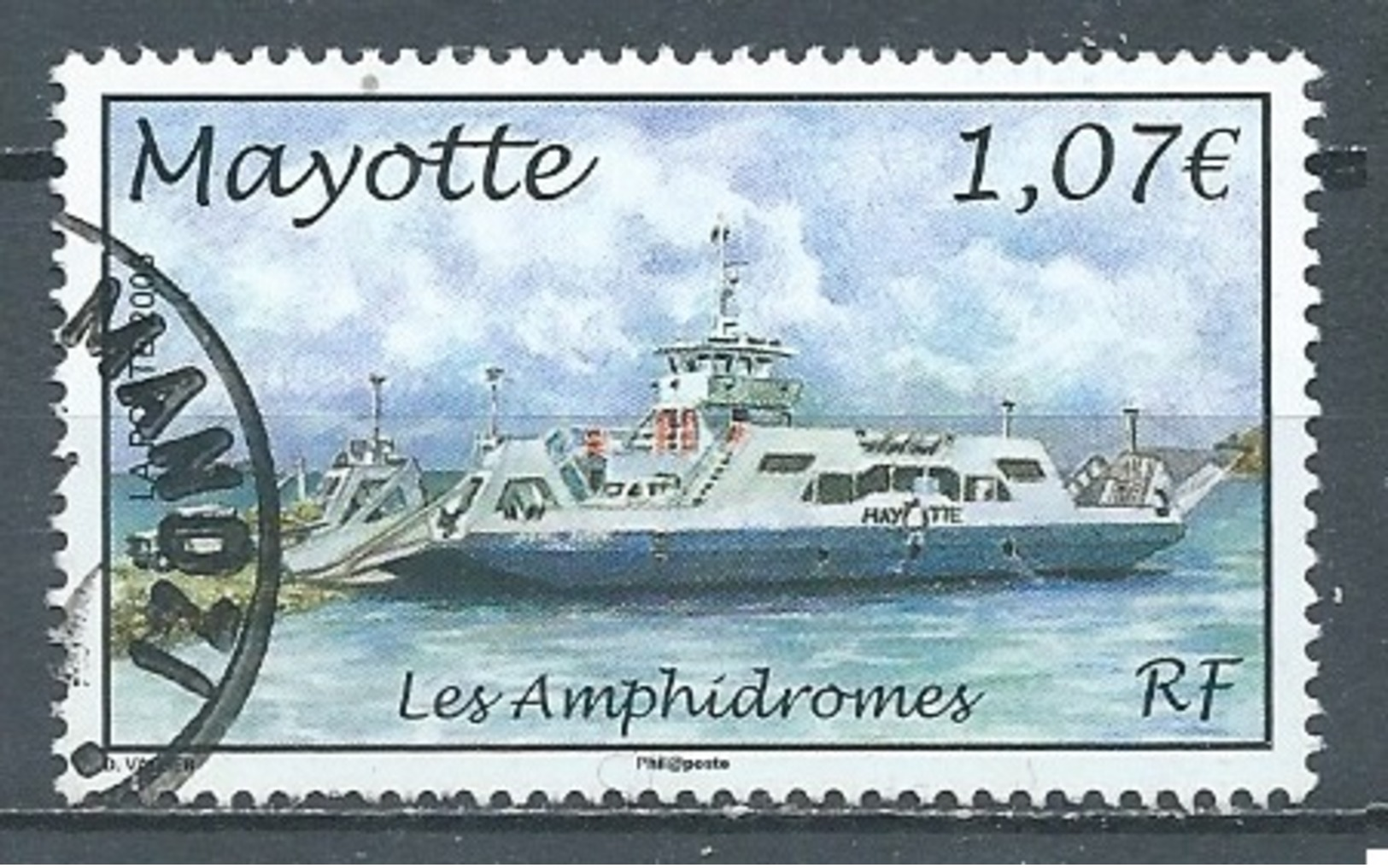 Mayotte YT N°188 Les Amphidromes Oblitéré ° - Usados