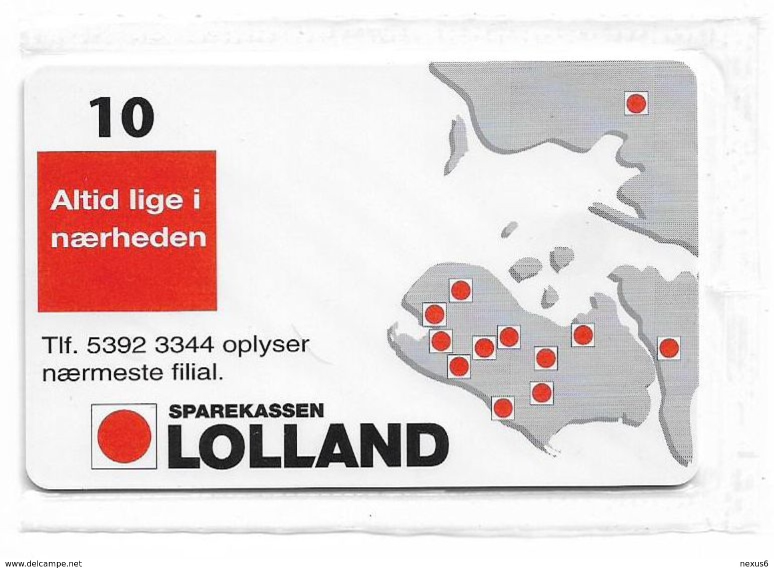 Denmark - Tele Danmark (chip) - Sparekassen Lolland - TDP194 - 12.1998, 1.300ex, 10kr, NSB - Denemarken