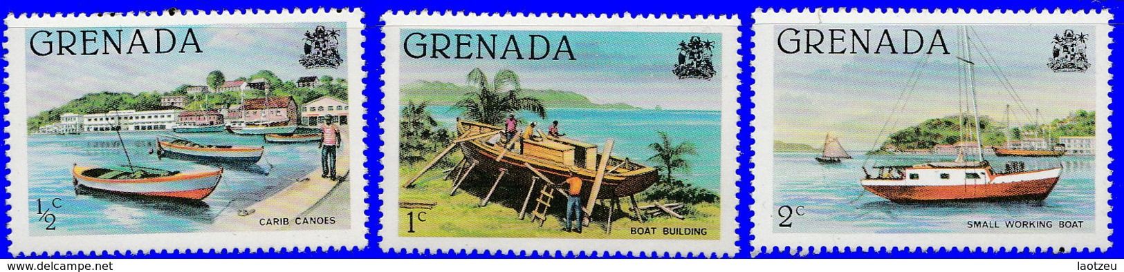 Grenade 1980. ~ YT 931/33** - Bateaux - Grenada (1974-...)