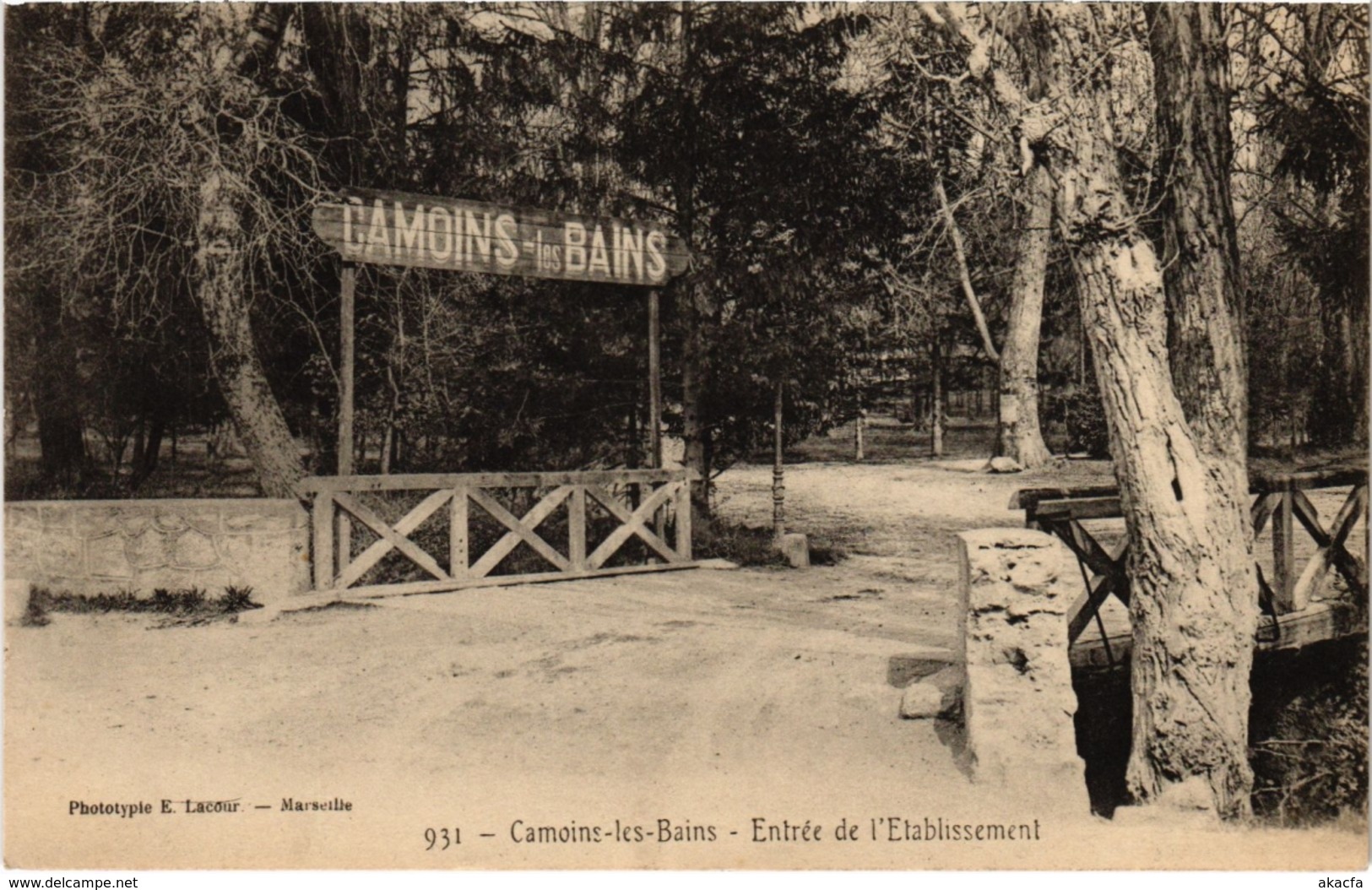 CPA MARSEILLE - Camoins-les-Bains Entree De L'Etablissement (986319) - Les Caillols, La Valentine