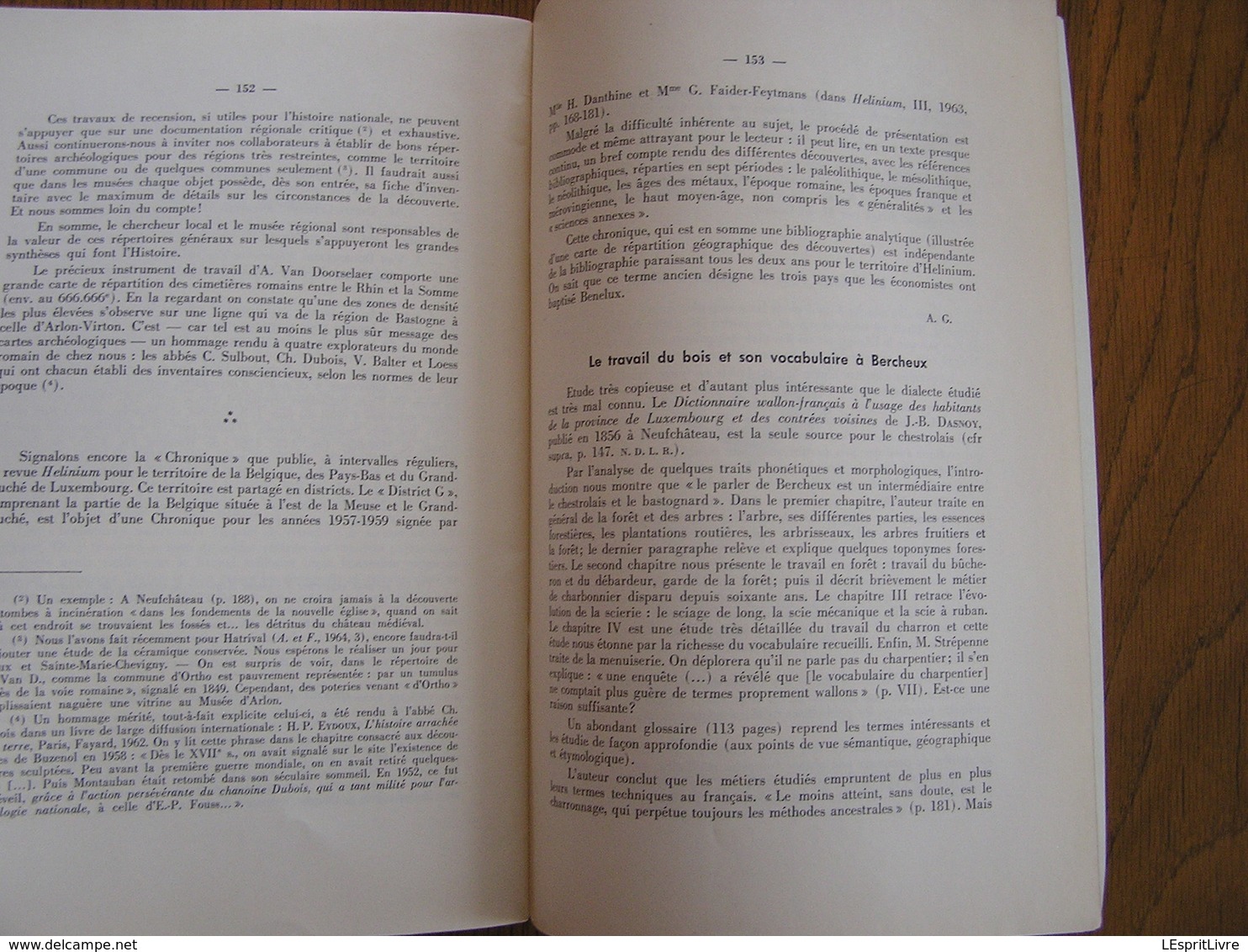 ARDENNE ET FAMENNE N° 3 Année 1965 Régionalisme Archéologie Folklore Limerlé Borlon Wideumont Wancennes Ave et Auffe