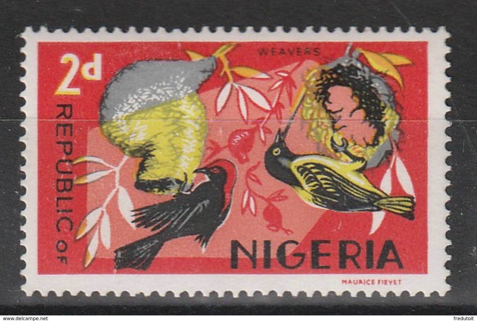 NIGERIA - N°227G ** (1969-72) Oiseaux - Nigeria (1961-...)