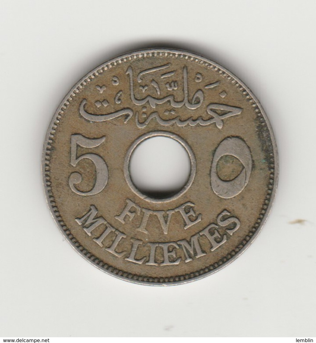 5 MILLIEMES 1917 - Egypte