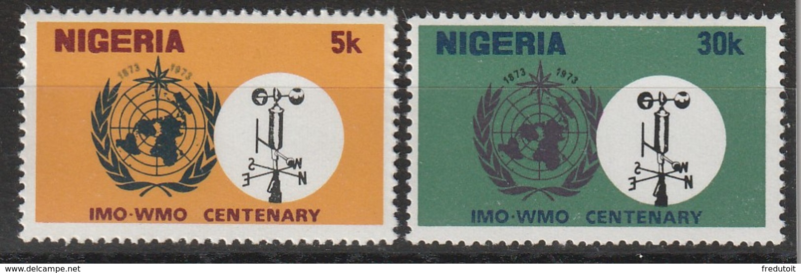 NIGERIA - N°302/3 ** (1973) O.M.M - Nigeria (1961-...)