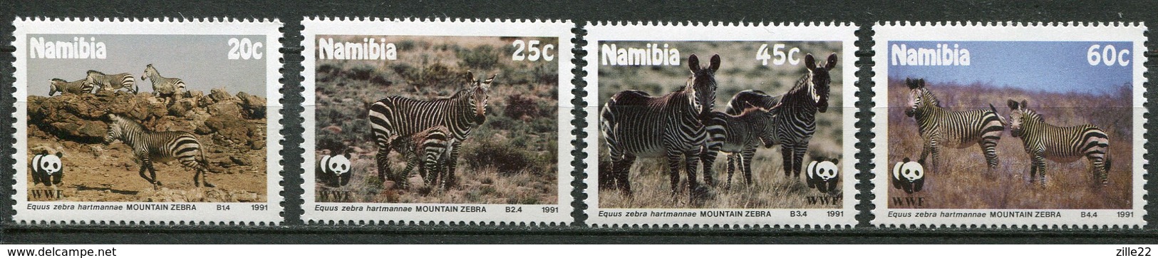 Namibia Mi# 702-5 Postfrisch/MNH - Fauna WWF Zebras - Namibia (1990- ...)