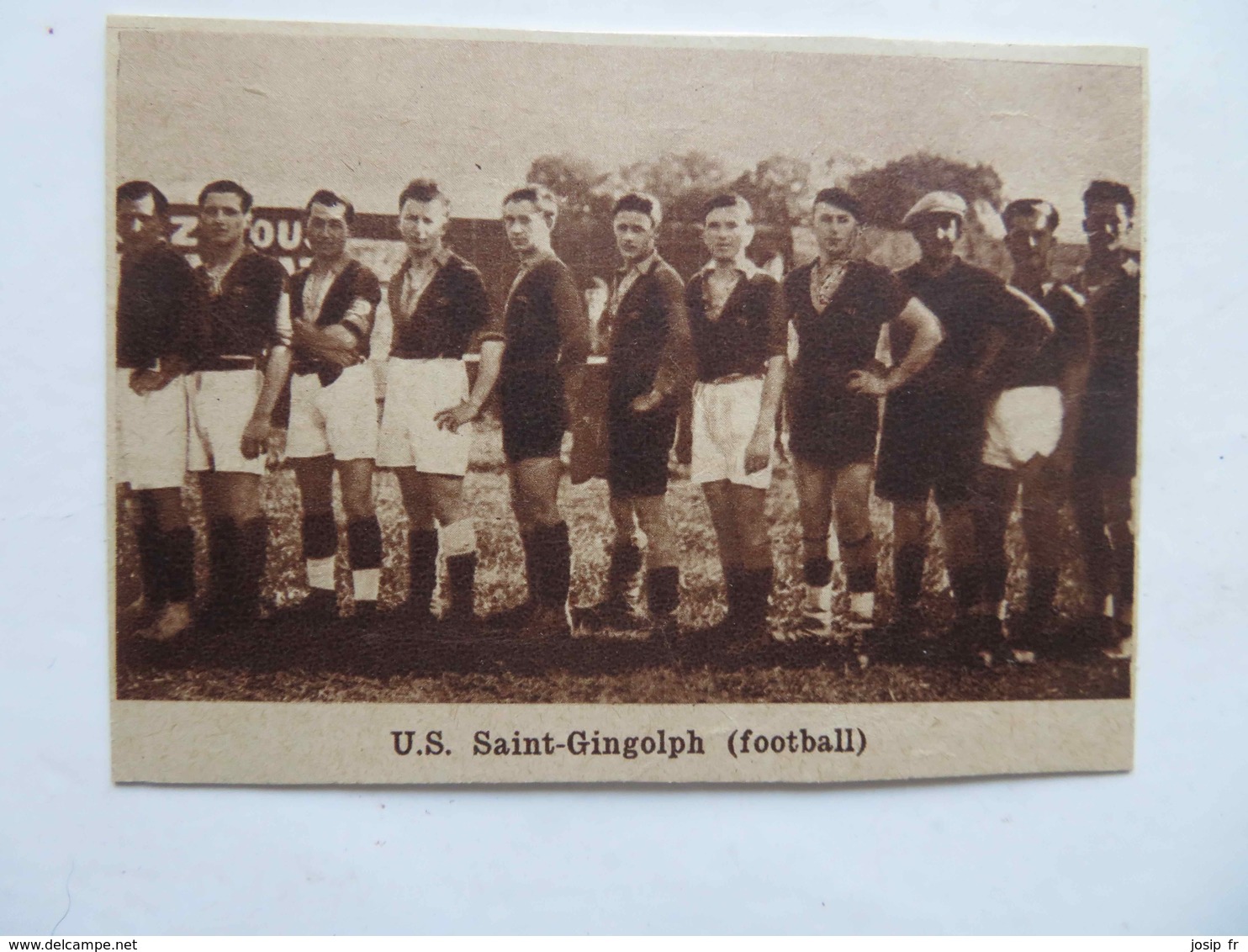 SAINT-GINGOLPH (HAUTE-SAVOIE)- U.S. SAINT-GINGOLPH FOOTBALL (PHOTO DE JOURNAL: 08/1932) - Alpes - Pays-de-Savoie